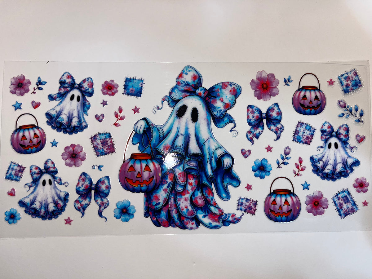 Blue Trick-or-Treating Ghost - Halloween