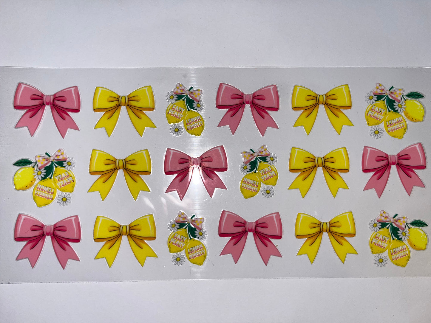 Pink & Yellow Bows