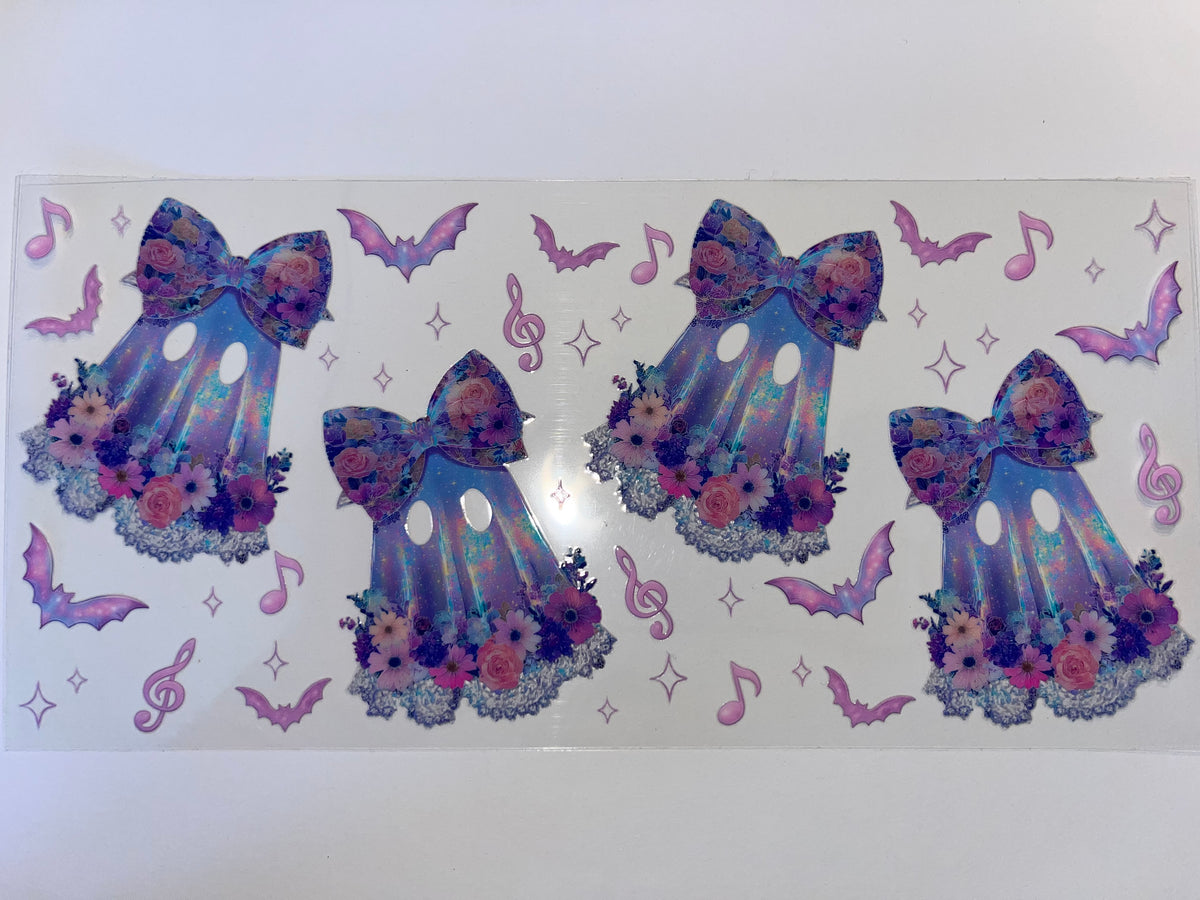 Cute Ghosts with Bows - Halloween
