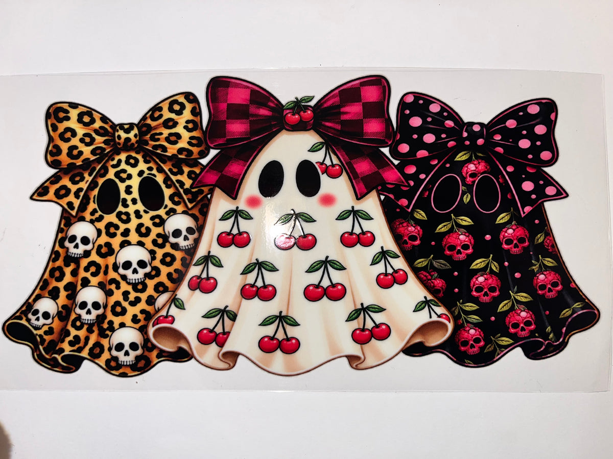 Cheetah, Cherry & Skull Ghosts - Halloween