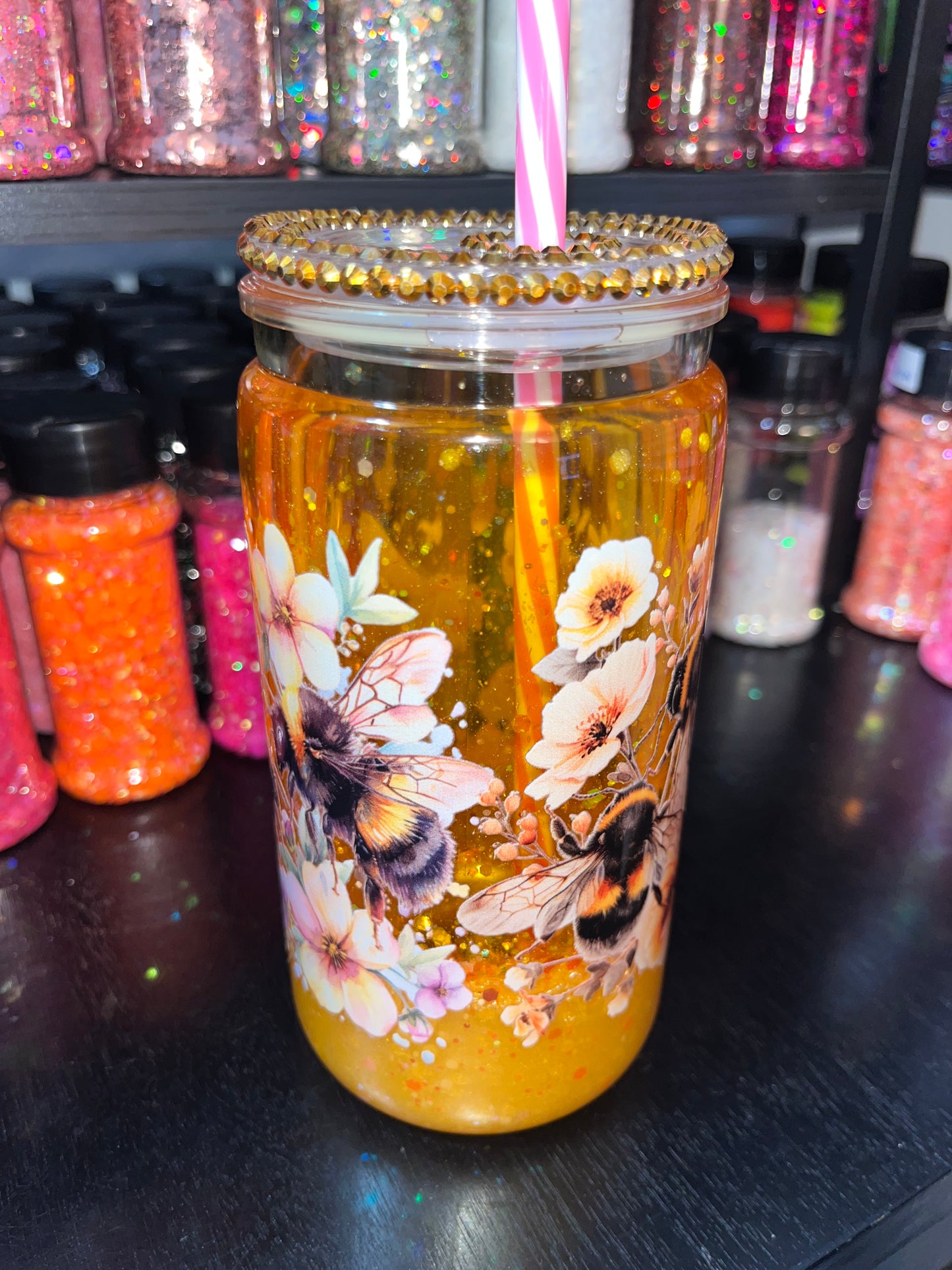 Bumble Bees with Dual Lava & Bling Lid