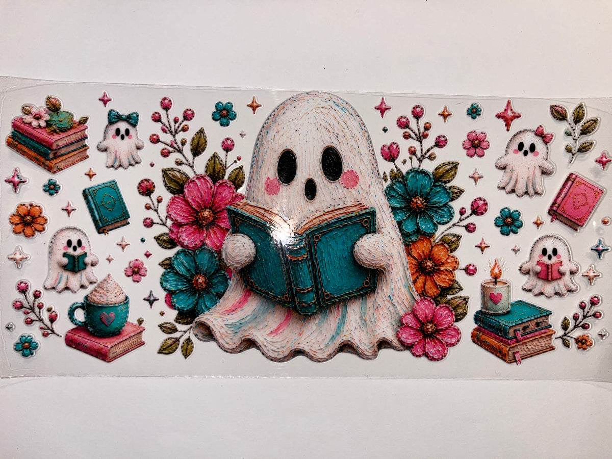 Ghost Reading a book - Halloween