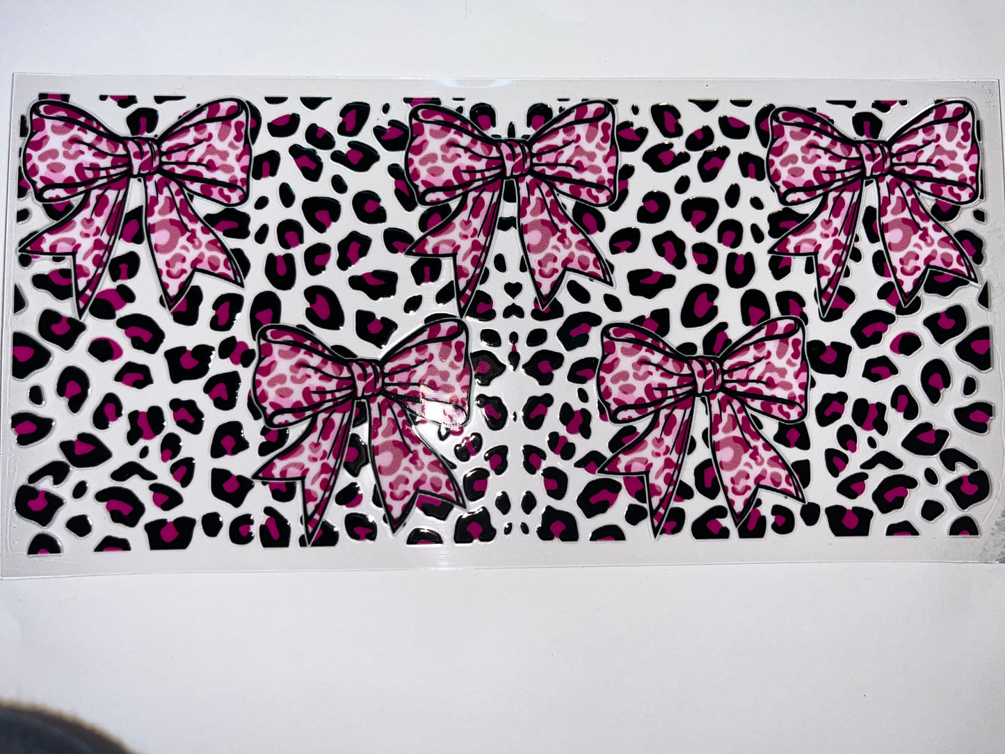 Pink Leopard Bows