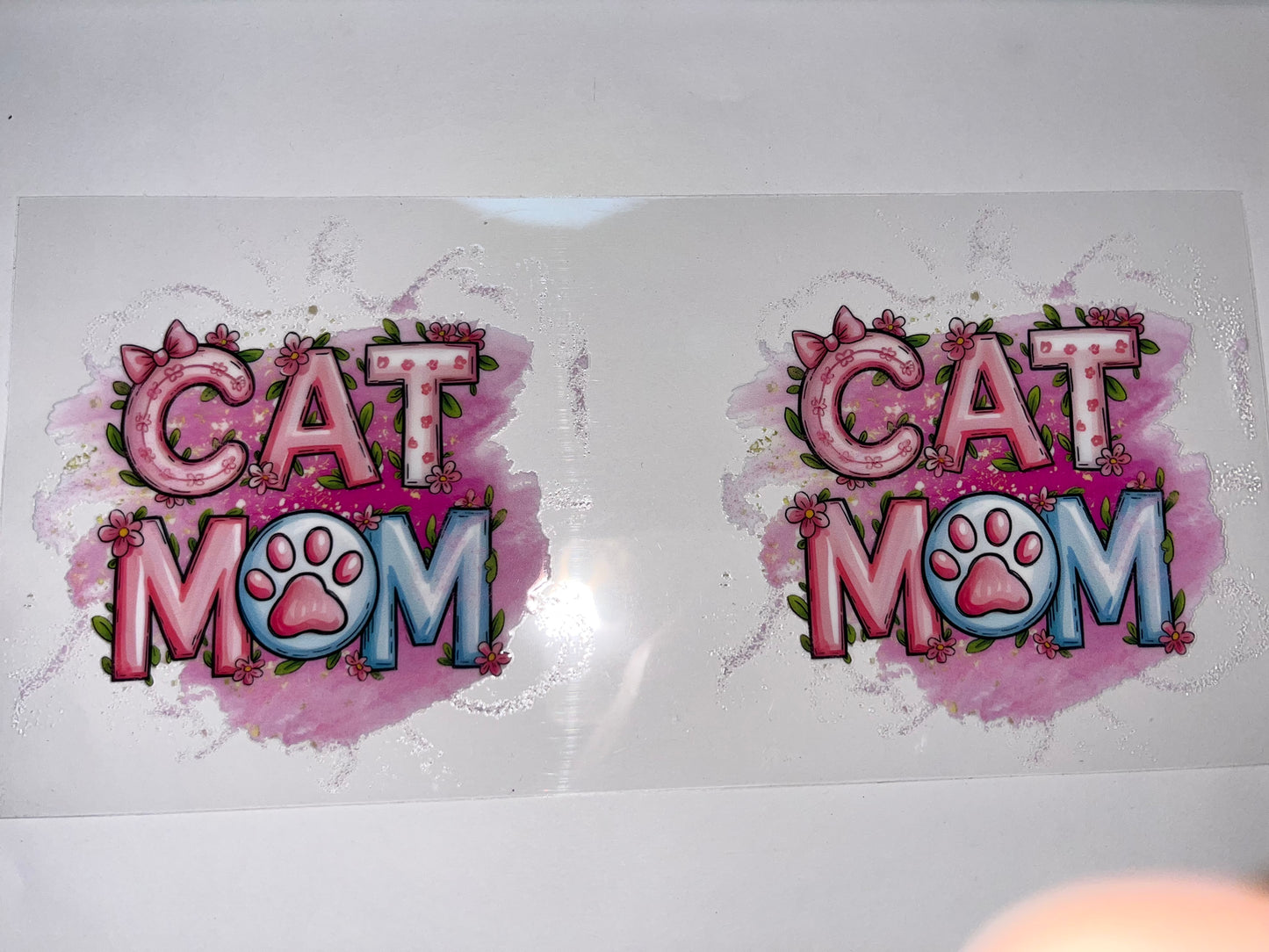 Cat Mom - Pink & Blue