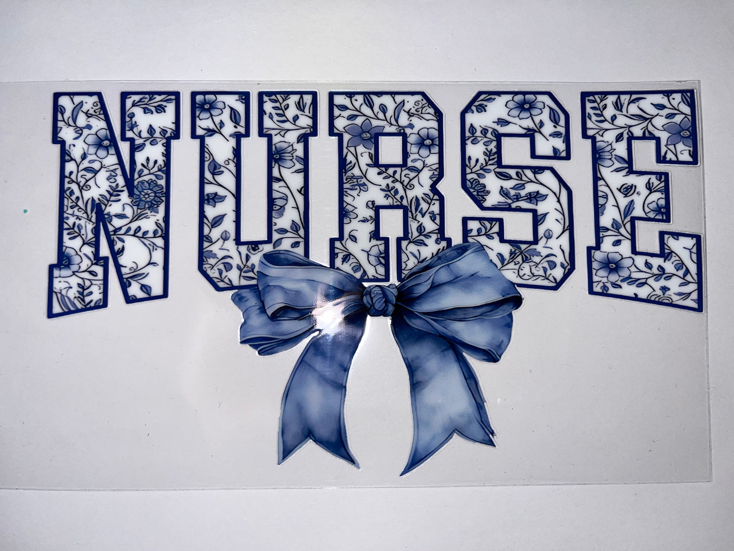 Nurse with Blue Bow