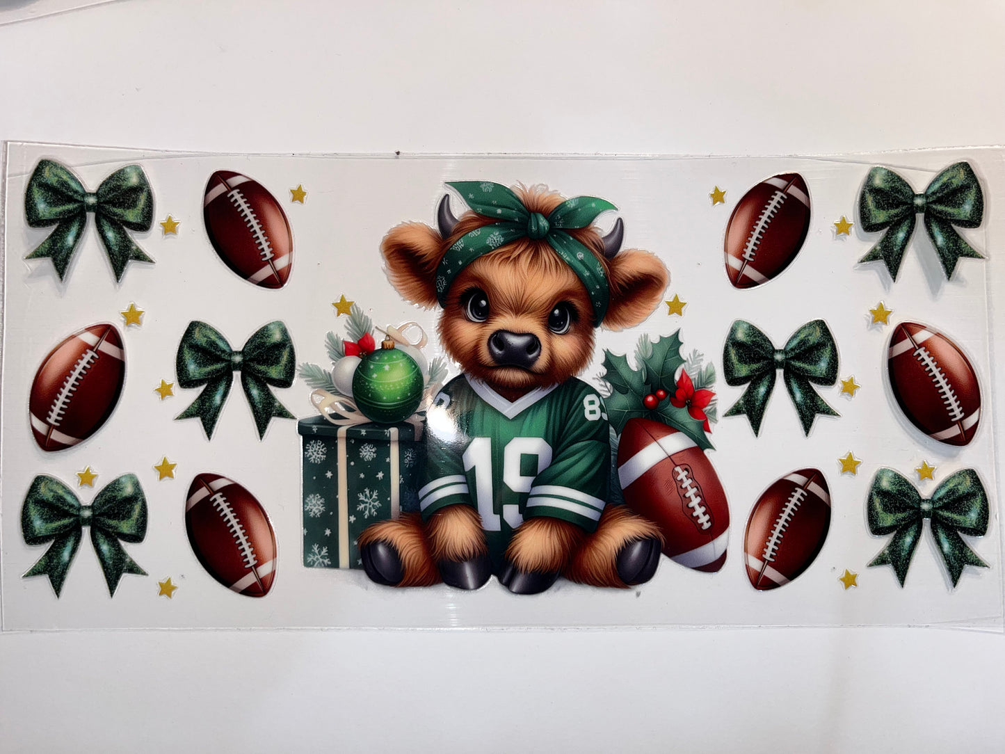 Green Football Cow