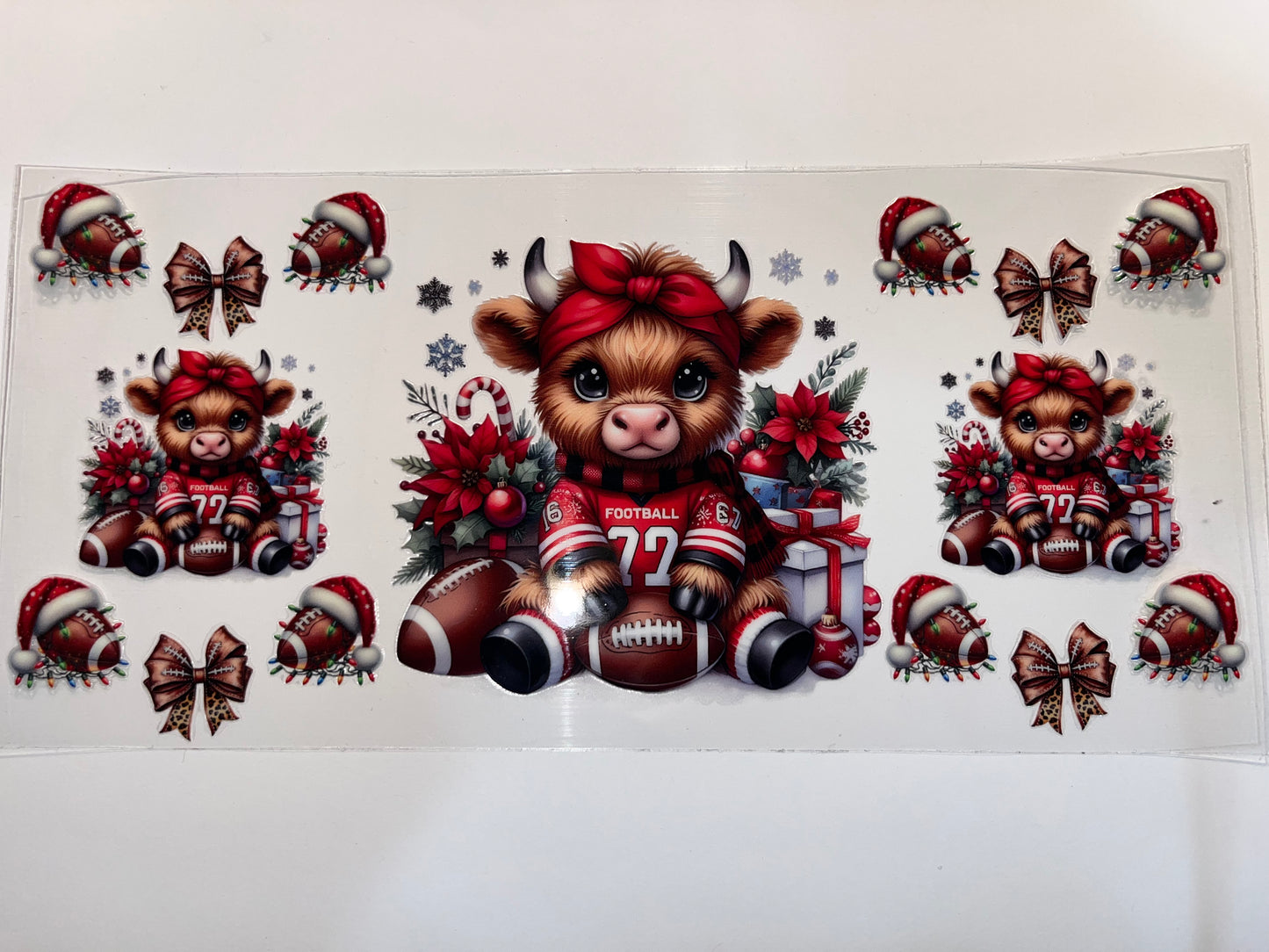 Red Football Cow