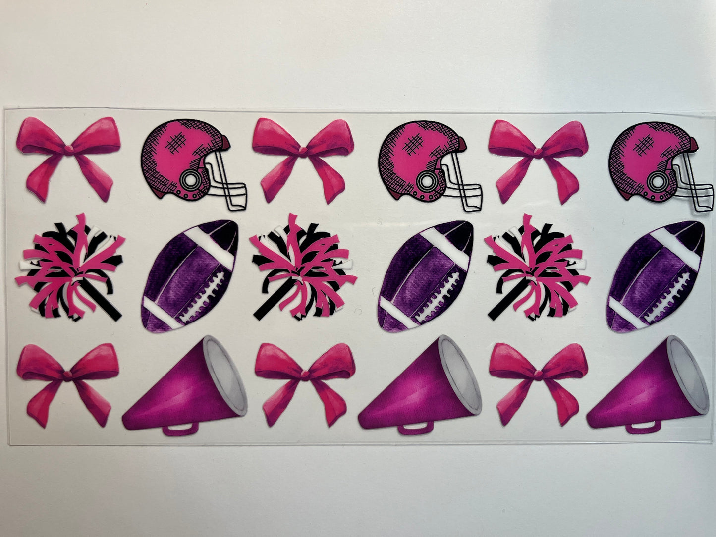 Pink & Purple Football & Cheer
