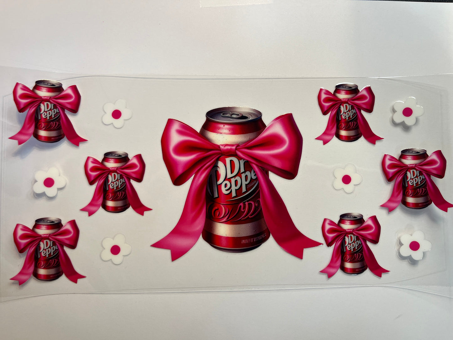 Dr Pepper with Pink Bow