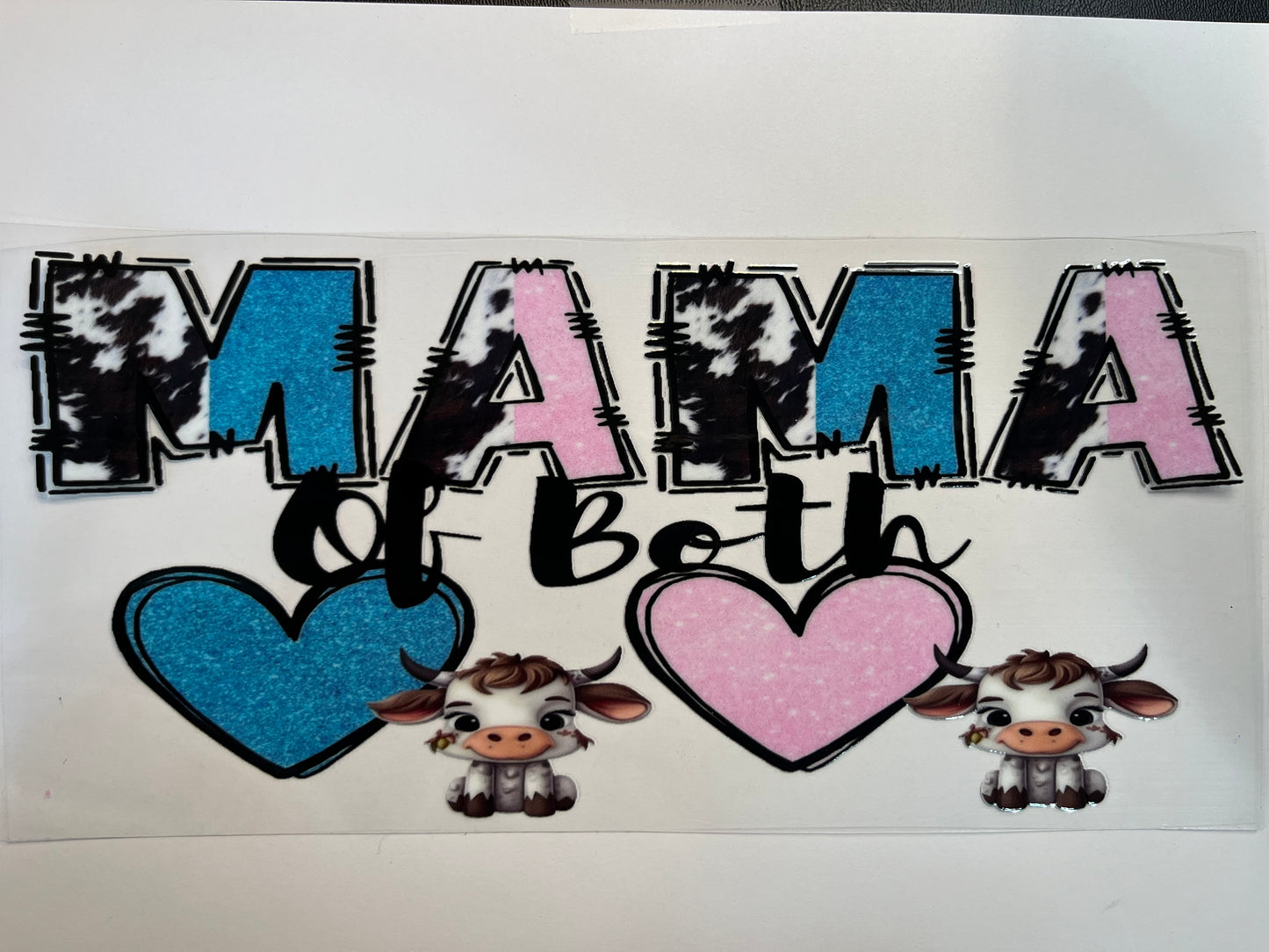 Mama of Both with Pink & Blue