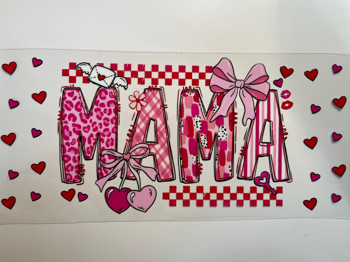 Pink Mama with Bows & Hearts