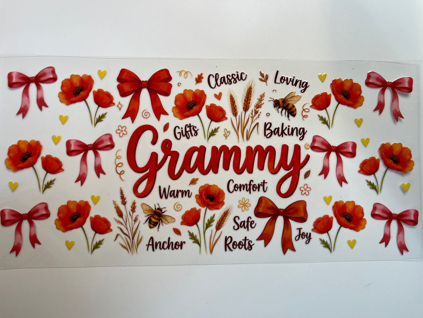 Grammy with Orange Bows
