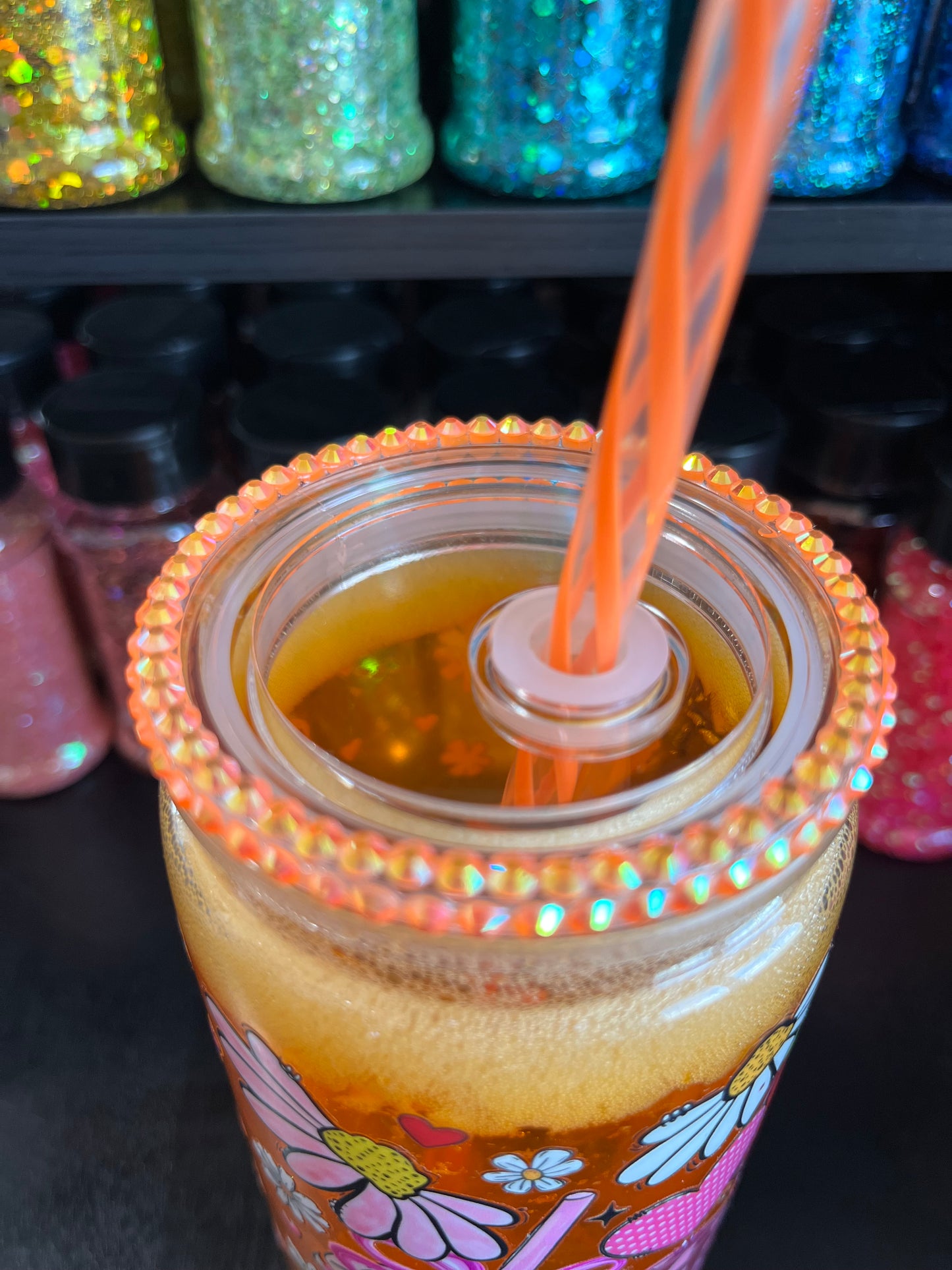 Orange Fanta Soda Cup