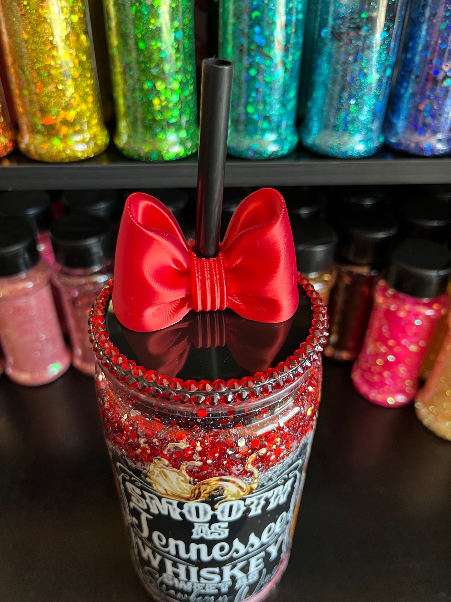 Tennessee Whiskey with Red Glitter