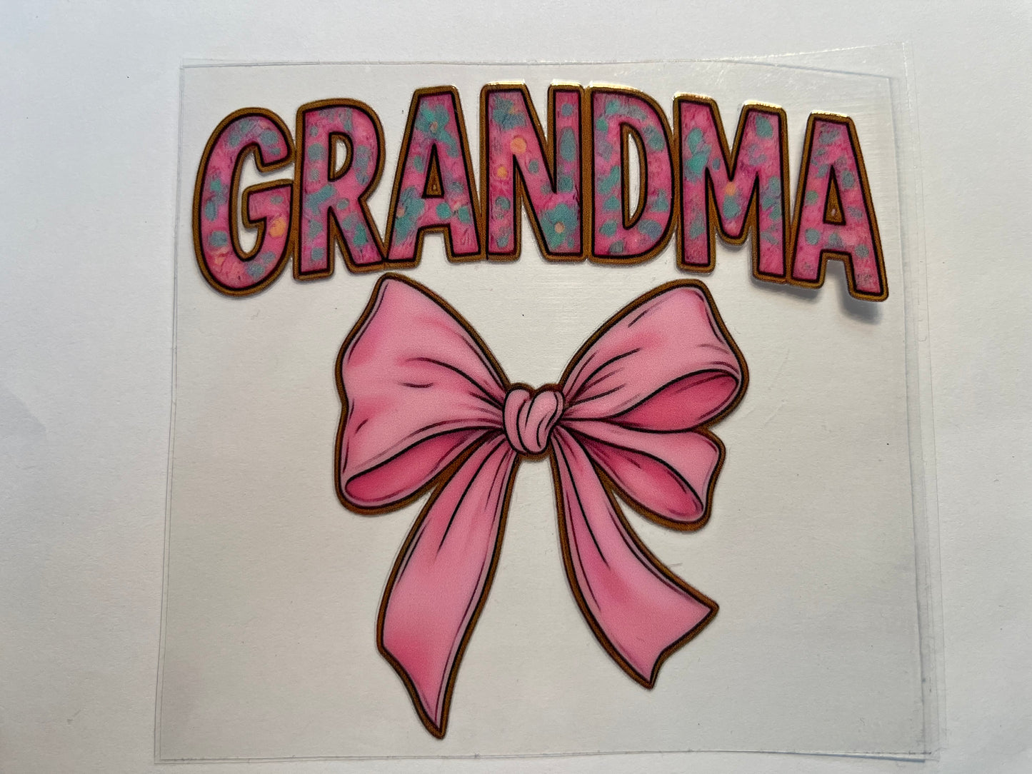 Grandma with Pink Bow
