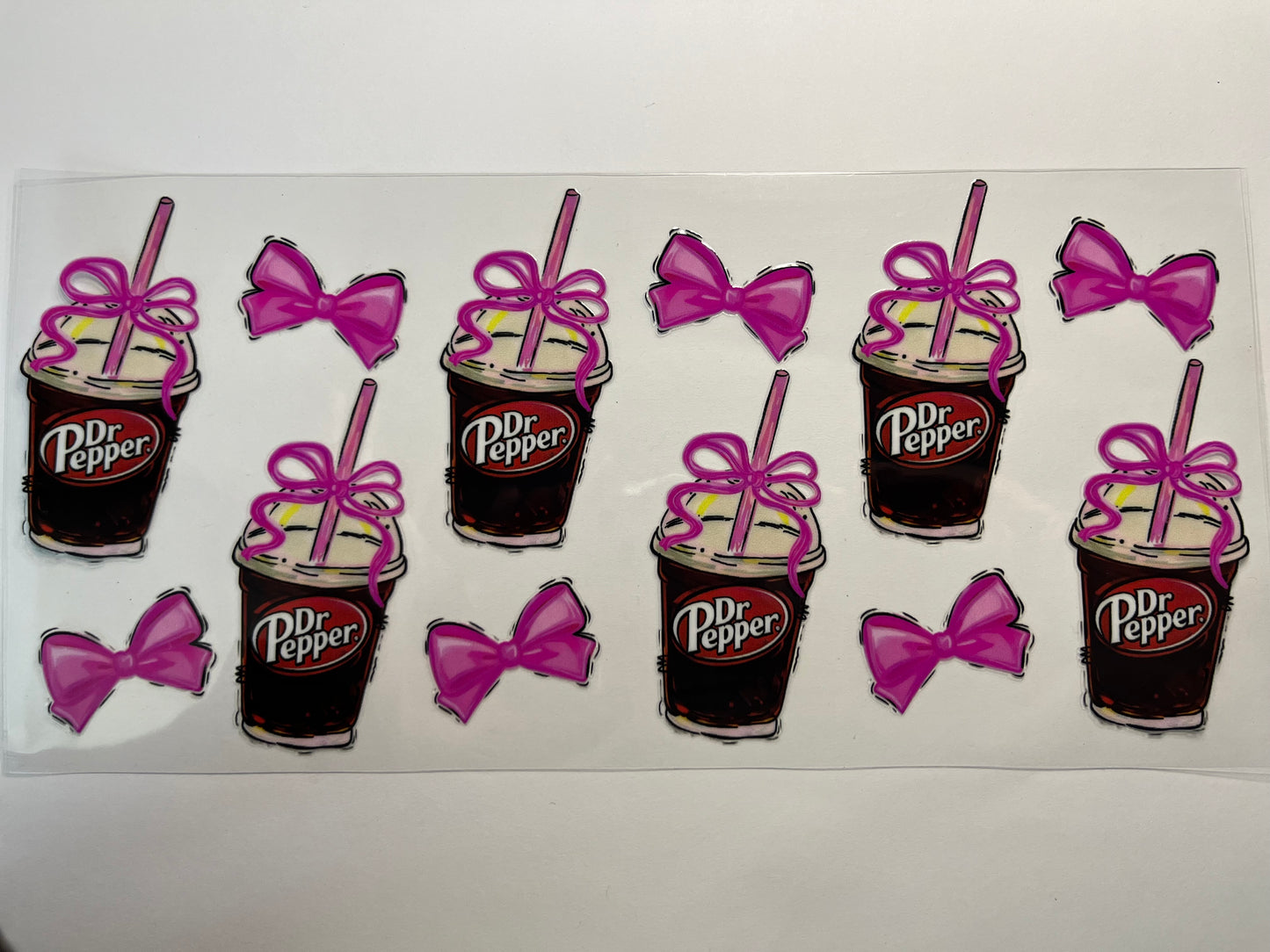 Dr Pepper with Pink Bows