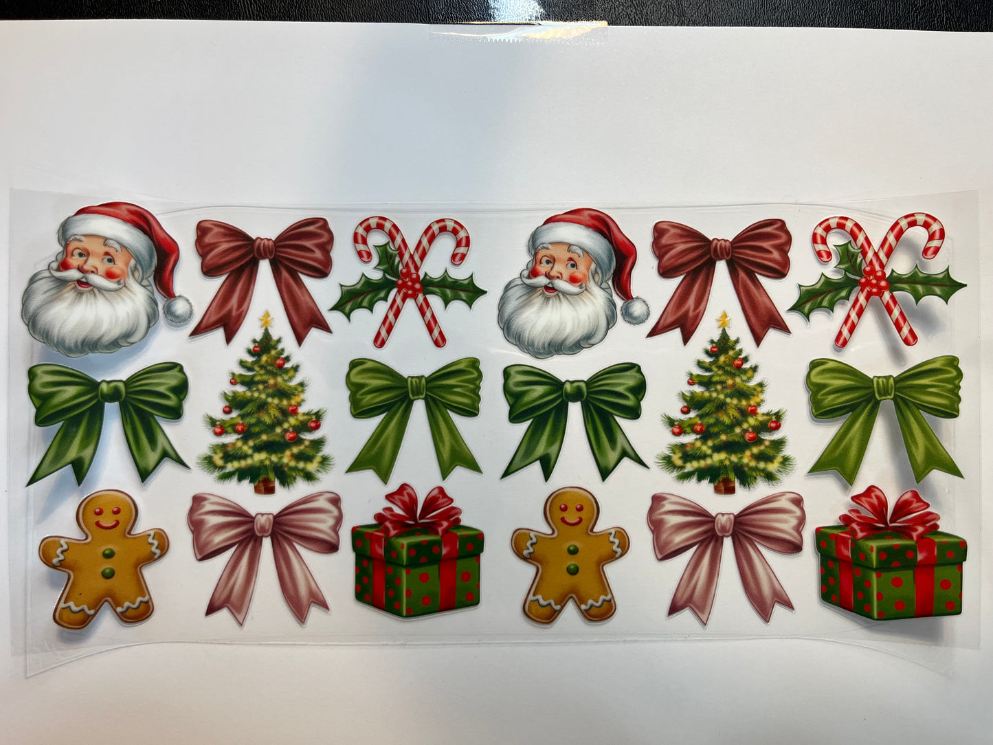 Santa Bows, Candy Canes, Gingerbread Man & Trees
