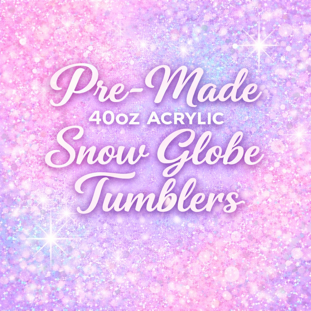 Pre-Made 40oz Snow Globe Tumbler