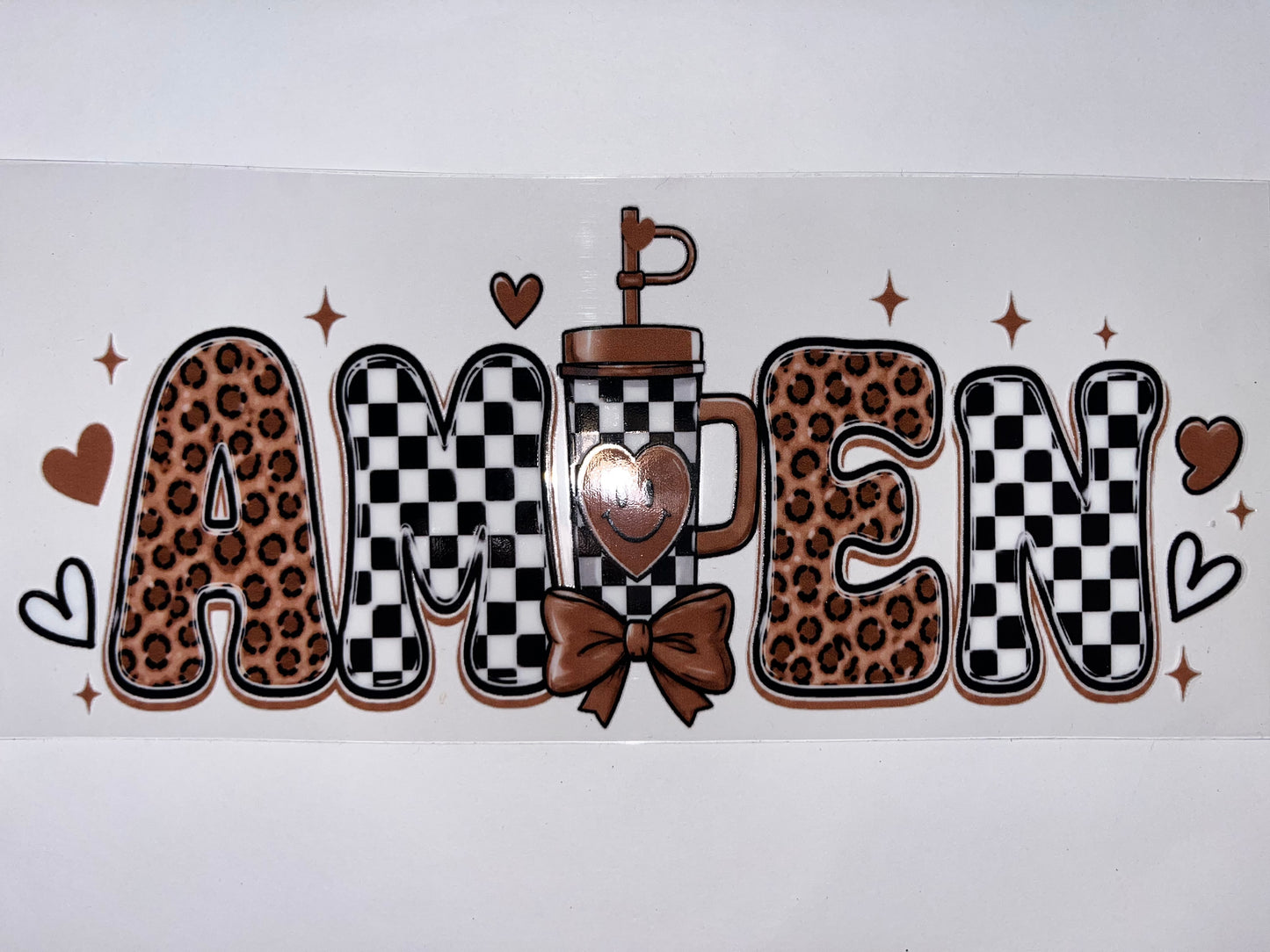 Amen - Checkered & Leopard - Faith