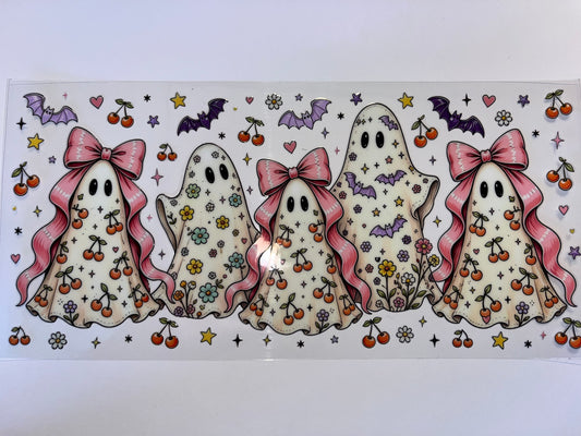 Cute Ghosts with Bows - Halloween