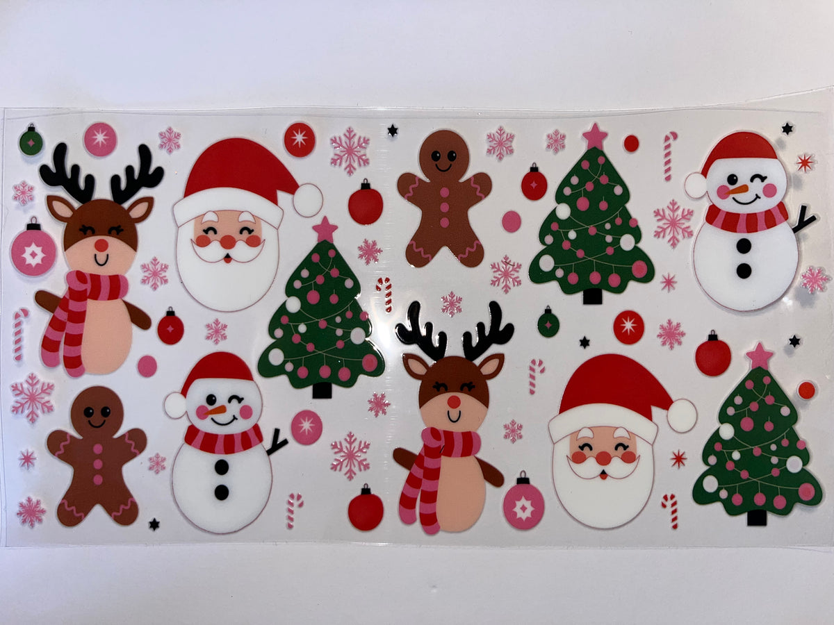 Santa, Reindeer, Gingerbread & Snowman - Christmas