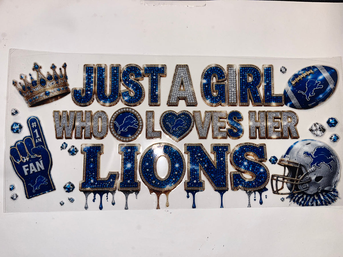 Just A Girl... Lions - Football