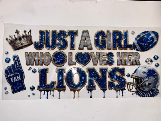 Just A Girl... Lions - Football