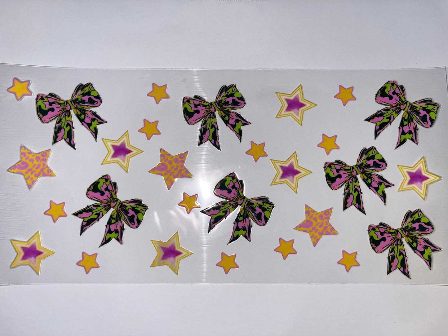 Camo Bows with Stars