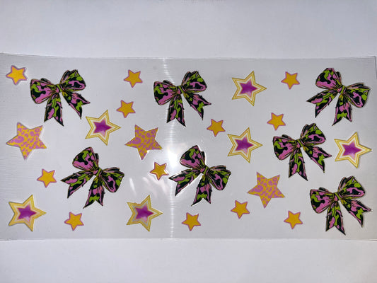 Camo Bows with Stars