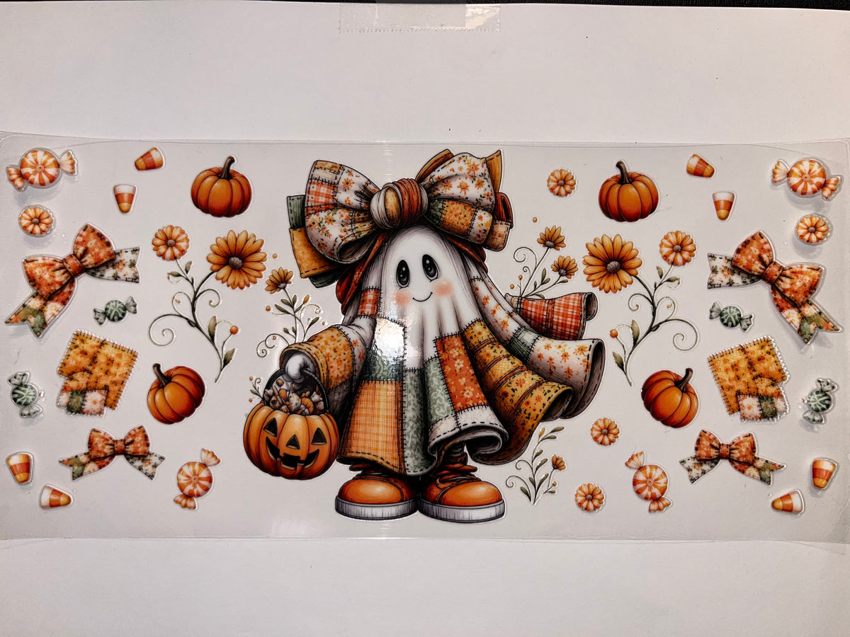 Patchwork Fall Ghost (very detailed) - Halloween