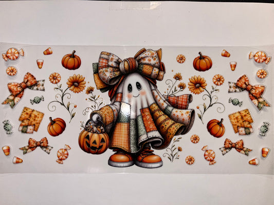 Patchwork Fall Ghost (very detailed) - Halloween