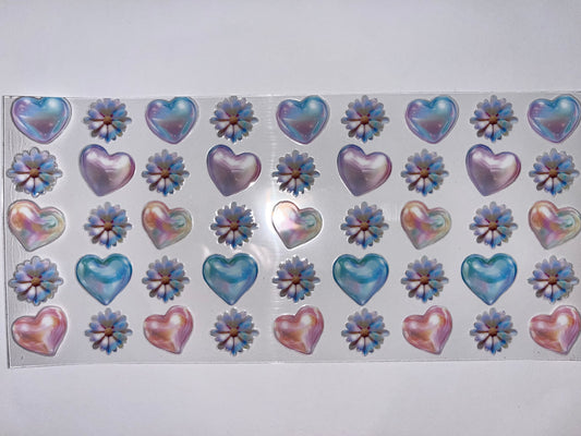 Hearts & Flowers Pastel
