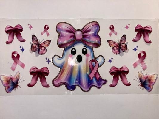 Pink Ribbon Ghost - Halloween