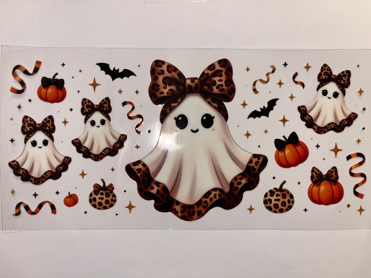 Leopard Bow Ghost - Halloween