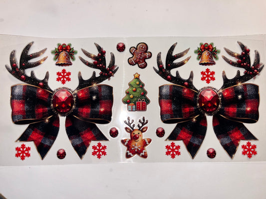 Christmas Bows with Antlers