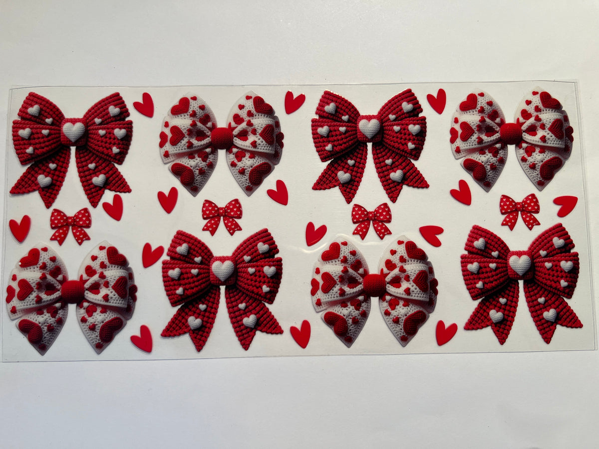 Red & White Bows