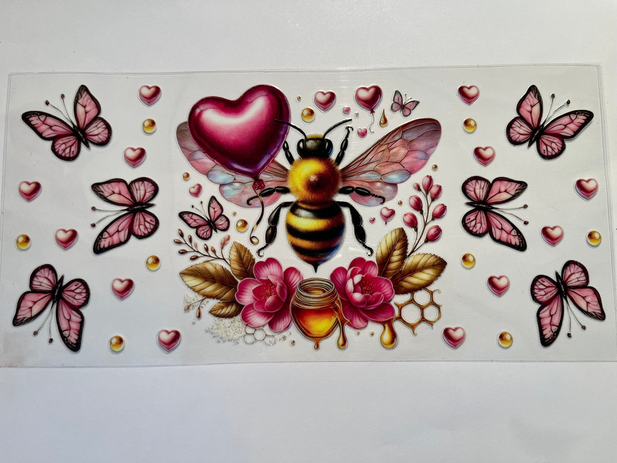 Bees Butterflies Flowers & Hearts