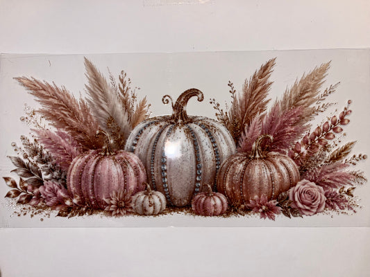 Pastel Rhinestone Pumpkins - Fall