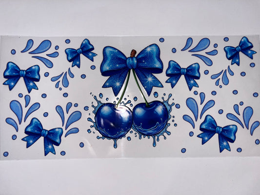 Blue Cherries & Bows