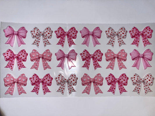 Pink & White Bows