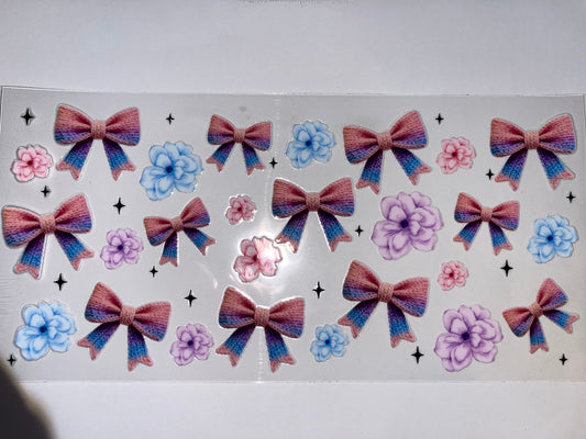 Pink Purple Blue Bows
