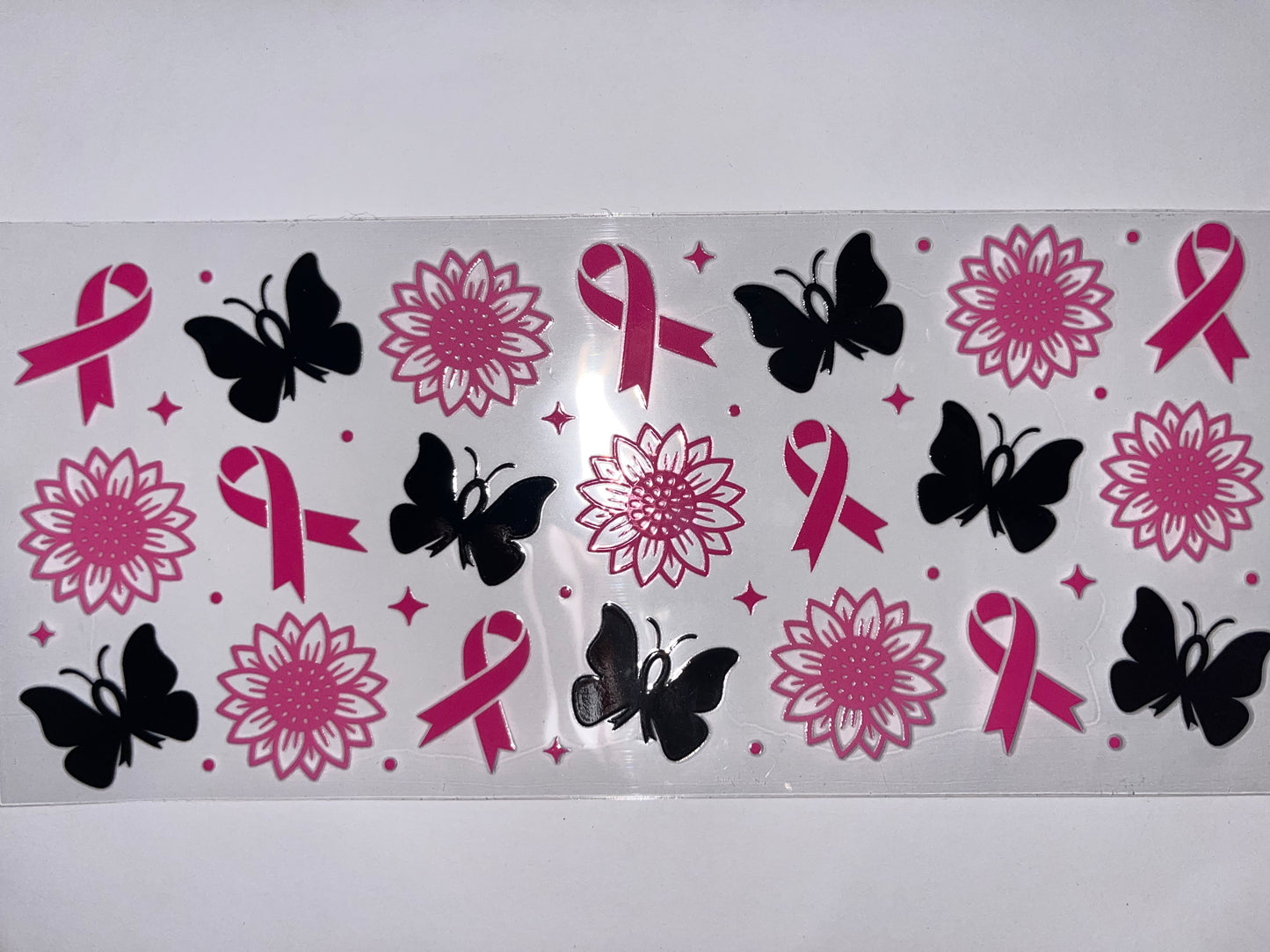 Breast Cancer Ribbon & Butterflies