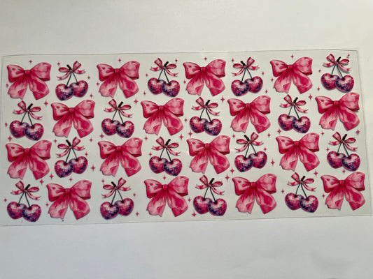 Pink Bows & Cherries