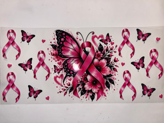 Breast Cancer Awareness Butterfly