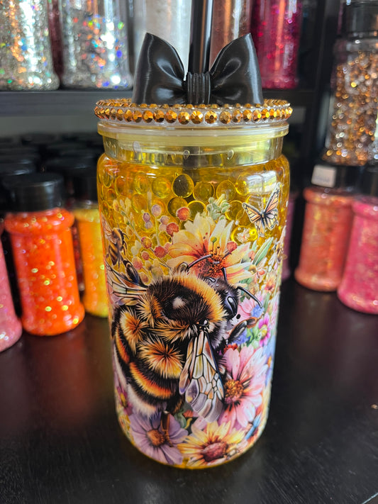 Sweeter Than Honey - Honeycomb Drip with Bling Lid