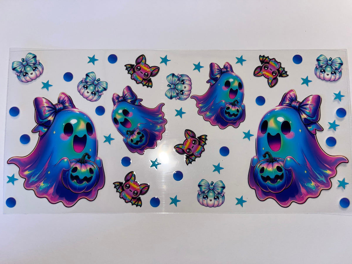 Cute Ghosts with Bows - Halloween