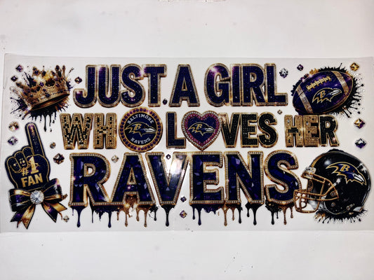 Just A Girl..Ravens - Football