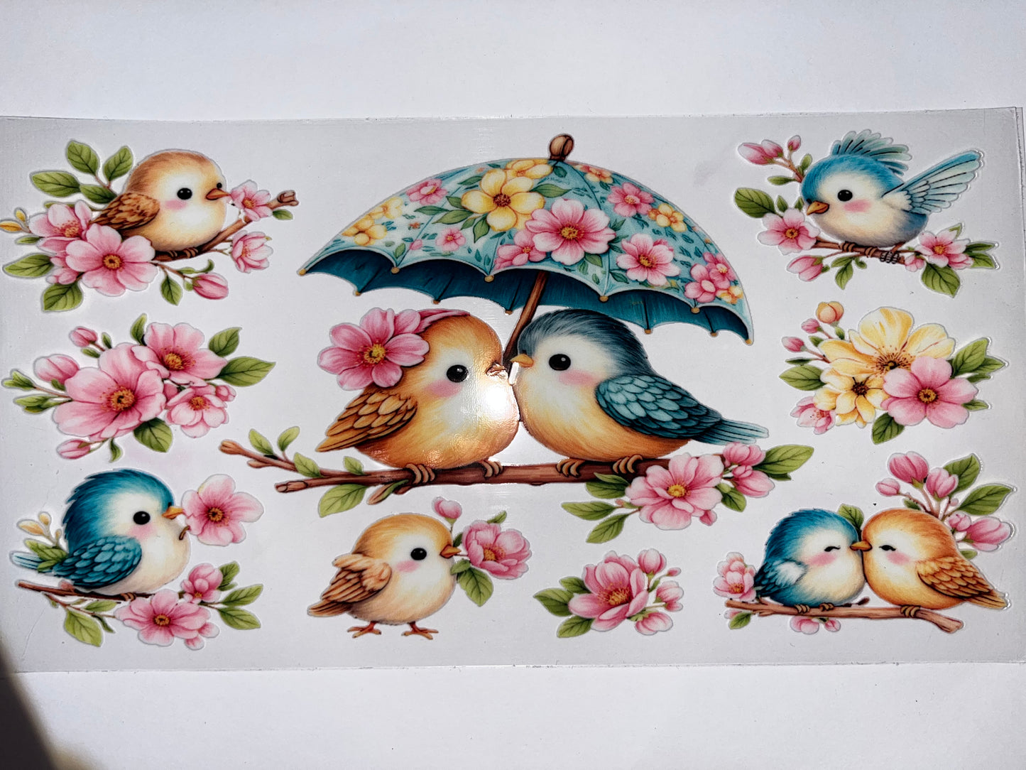 Birds with Flowers