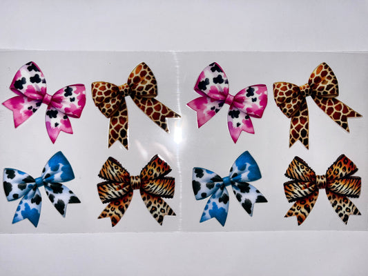 Animal Print Bows