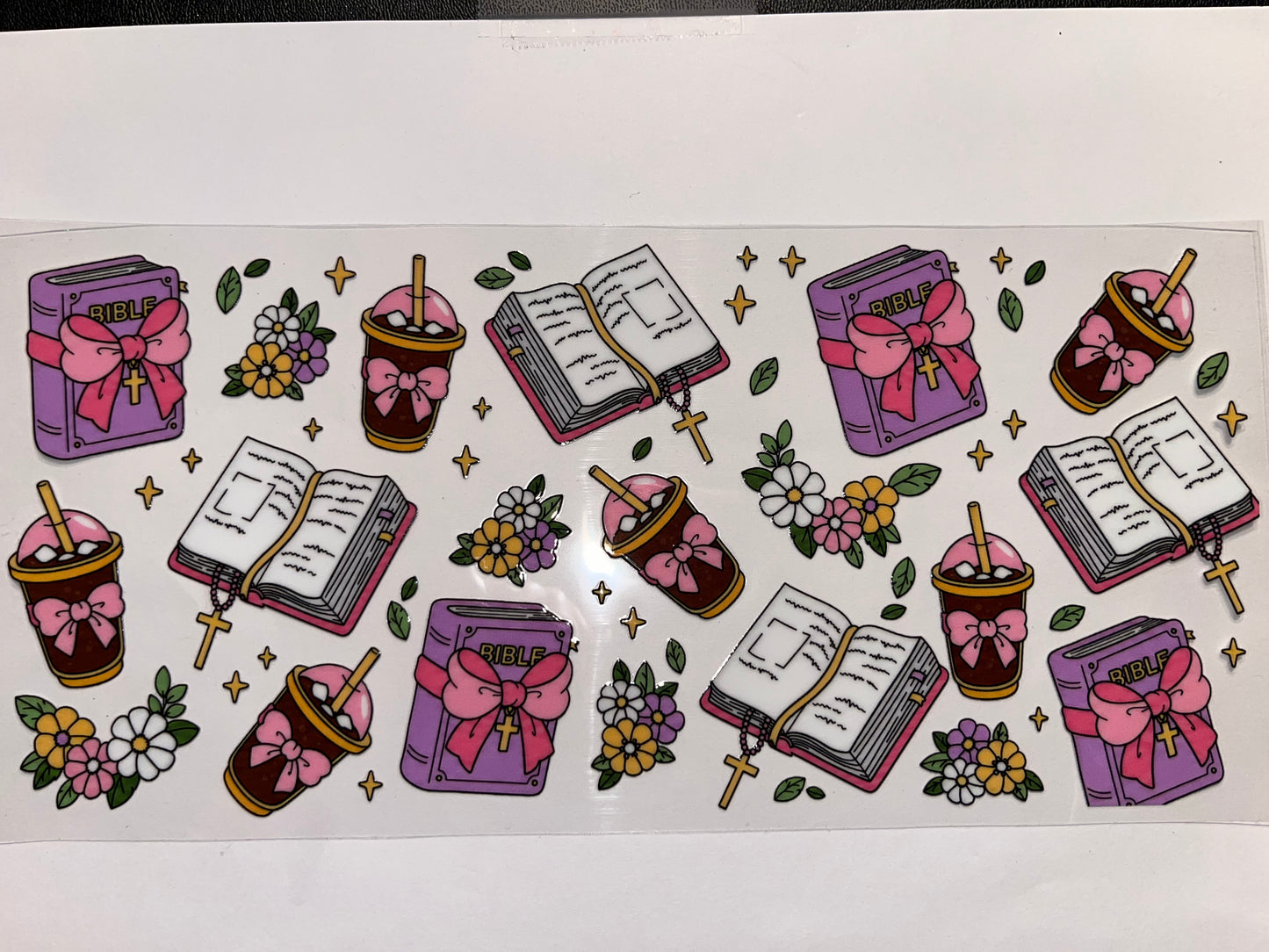 Bible Coffee Flowers Read